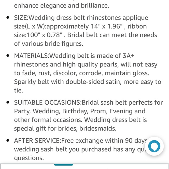 💍Wedding Dress Belt💍💐💒👰🏻👰🏼‍♀️🤵🏻🤵🏻‍♂️ - Picture 10 of 10